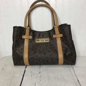 Calvin Klein Brown and Tan Women's Bag